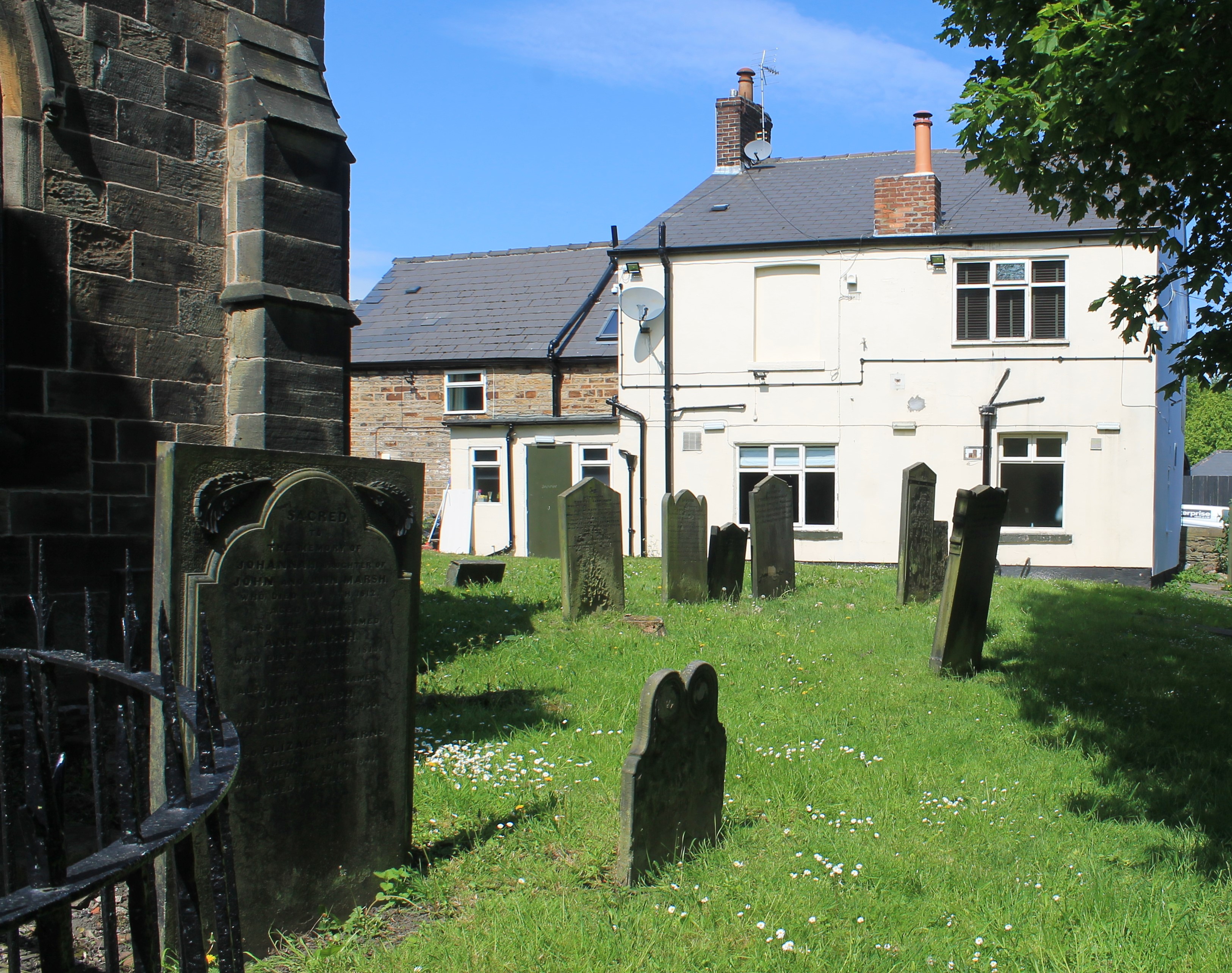 The graveyard at the rear of the Chantry.  by Dave Pickersgill. Published on 