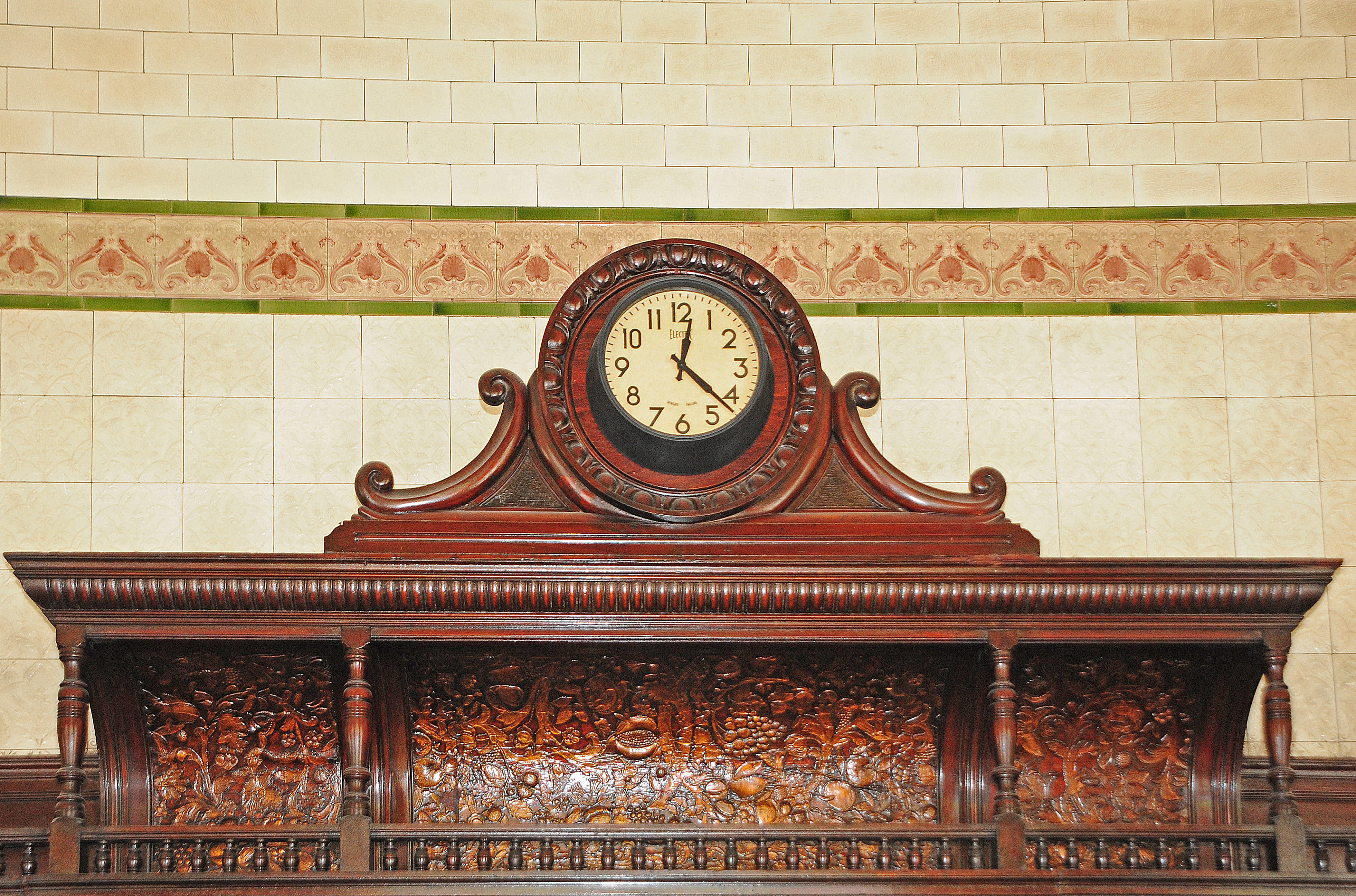 Sheffield Tap - Bar back (detail).  by Michael Slaughter LRPS