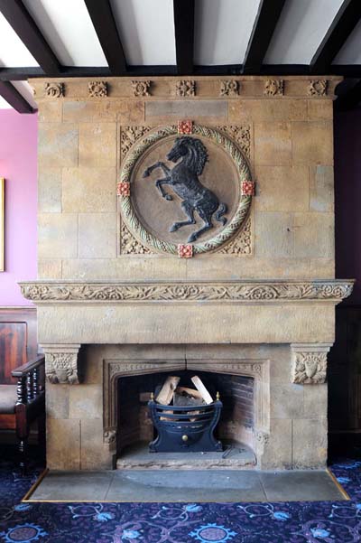 Fireplace in Bar.  by Michael Slaughter. Published on 