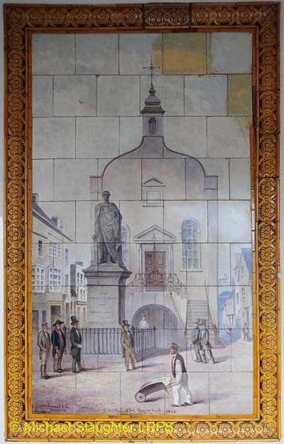 Town Hall Tile Painting.  by Michael Slaughter. Published on 