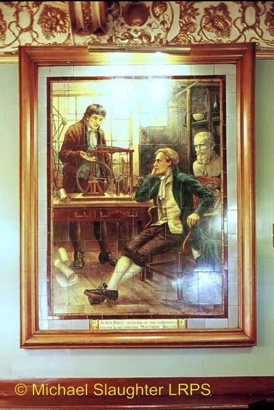 James Watt Tiled Mural.  by Michael Slaughter. Published on 