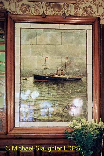 Paddle Steamer Tiled Mural.  by Michael Slaughter. Published on 