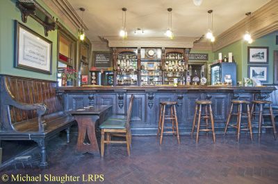 Tap Room Seating and Bar Counter.  by Michael Slaughter. Published on 