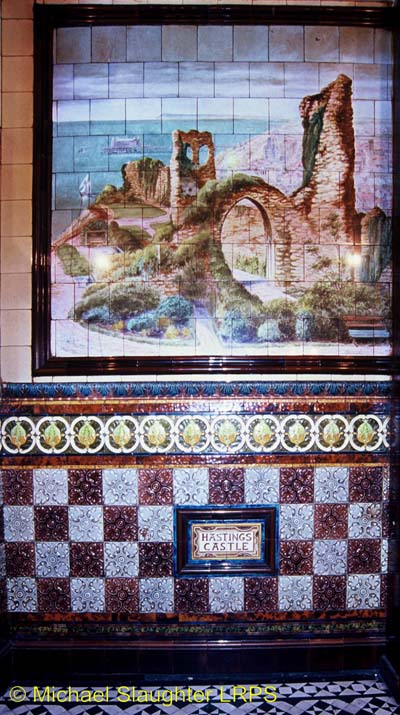 Hastings Castle Tiled Painting.  by Michael Slaughter. Published on 