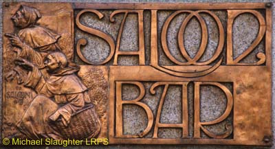 Saloon Bar sign on exterior.  by Michael Slaughter. Published on 