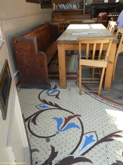 Mosaic floor of former passageway.  by Michael Croxford. Published on 