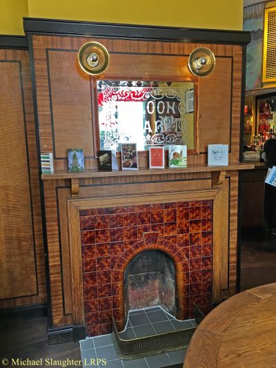 Saloon fireplace.  by Michael Slaughter. Published on 