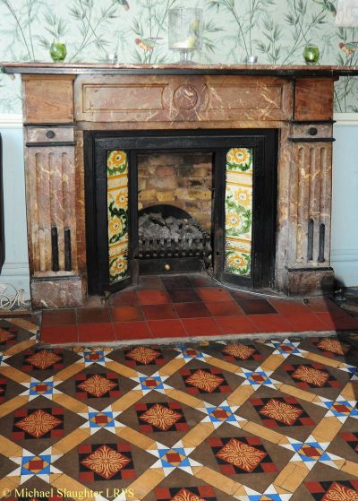 Fireplace and Tiled Floor.  by Michael Slaughter. Published on 