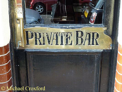 Private Bar Sign.  by Michael Croxford. Published on 