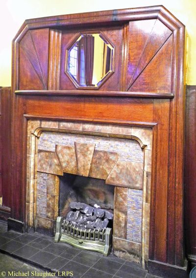Fireplace in Rear Room.  by Michael Slaughter. Published on 
