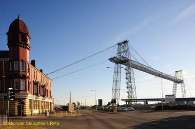 Exterior and Transporter Bridge.  by Michael Slaughter. Published on 